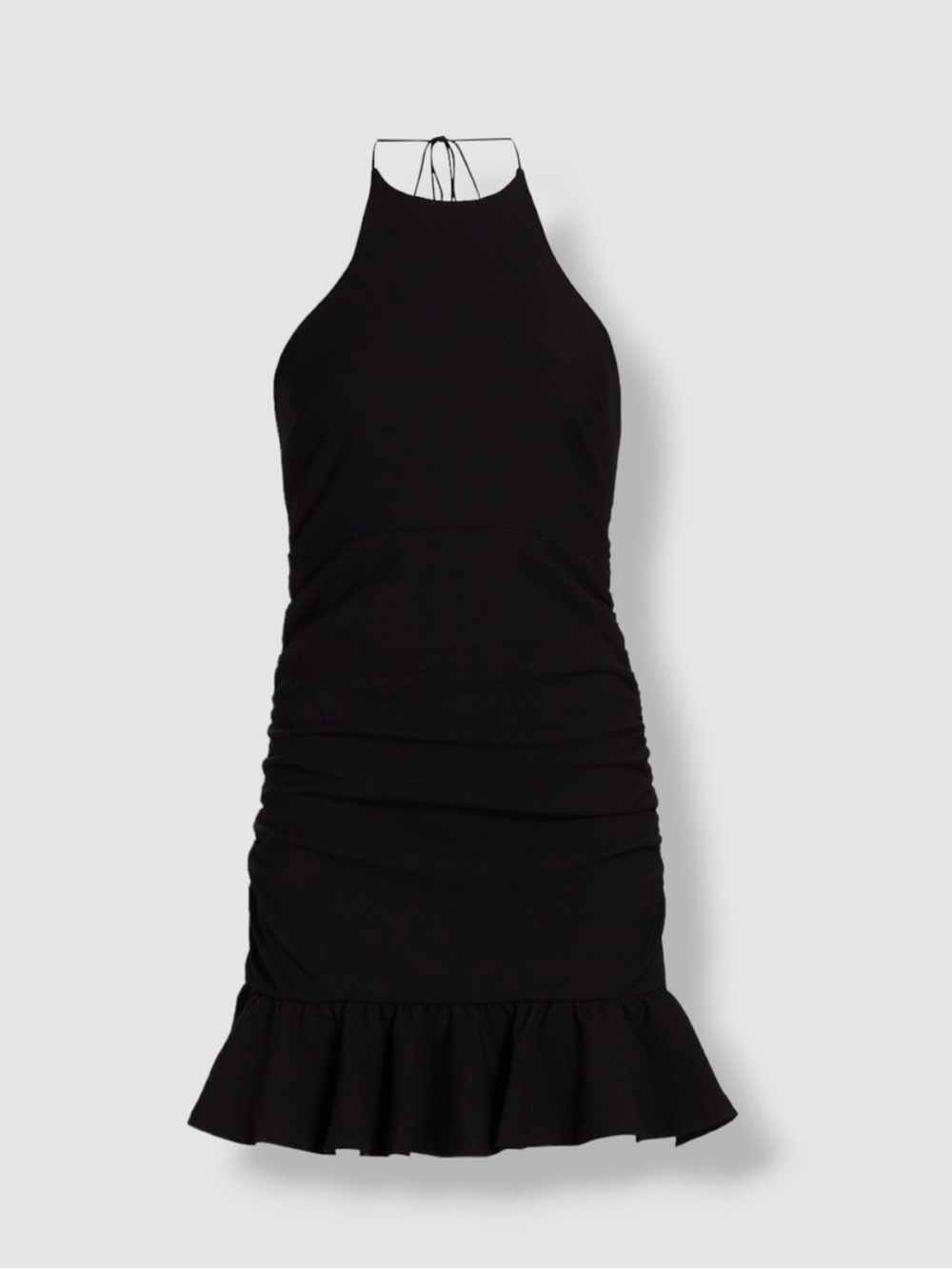 Function & Fringe Edit | Cinq à Sept Ruched Halter Mini Dress - Picture 2 of 6